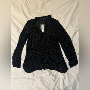 White House black market animal print tunic